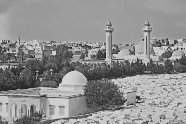 Монастір Тунізія 2007 Мавзолей Бургіби Монументальна Могила Містить Залишки Колишнього — стокове фото