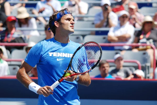 Montreal Αυγουστου Raphael Nadal Στο Γήπεδο Προπόνησης Στο Montreal Rogers — Φωτογραφία Αρχείου