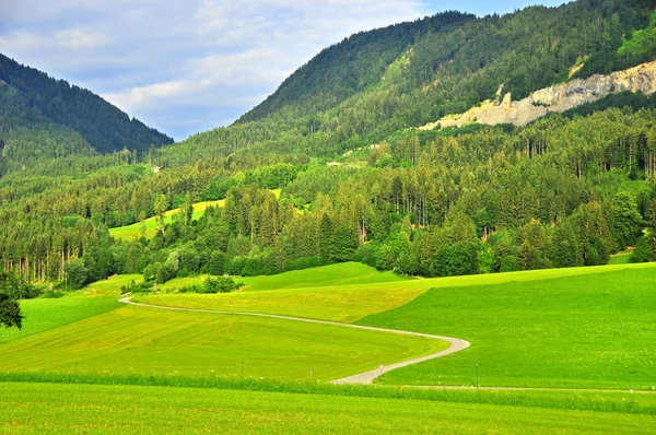 Pěkná Zelená Alpská Krajina Innsbrucku Rakousko — Stock fotografie