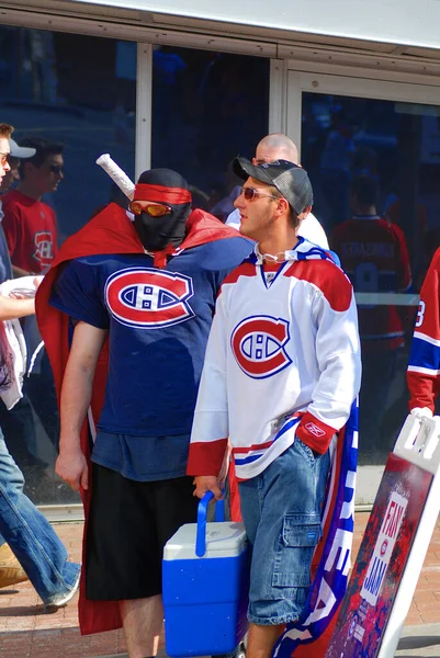 Montreal Canadá Abril Los Fanáticos Canadienses Montreal Antes Del Partido — Foto de Stock