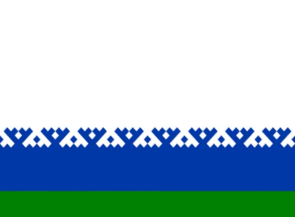 Flag Nenets Autonomous District Russia — Stock Photo, Image