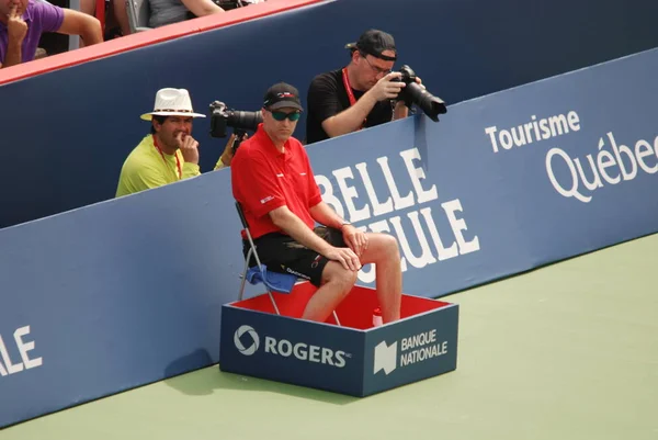 Montreal Canadá Agosto Árbitro Cancha Montreal Rogers Cup Agosto 2011 — Foto de Stock