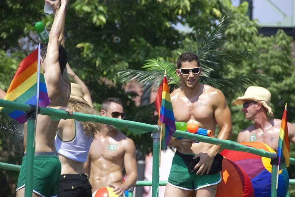 Montreal Agosto Partecipanti Alla Giornata Della Comunità Montreal Pride Festival — Foto Stock