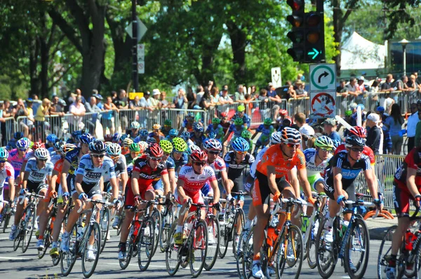 Montreal Canadá Septiembre Grupo Identificado Ciclistas Acción Calendario Ciclista Uci — Foto de Stock