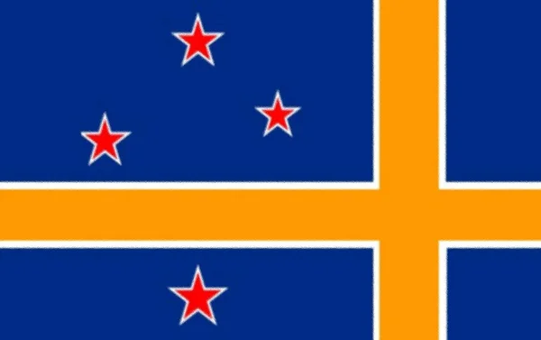 Balleny Islands Flag New Zealand — Stock Photo, Image