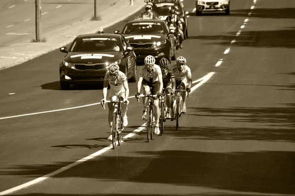 2011 Montreal Canada September Unidentified Group Cyclists Action 2011 Uci — 스톡 사진