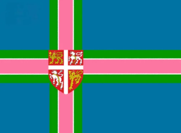 Flagge Von Neufundland Und Labrador Provinz Kanada — Stockfoto