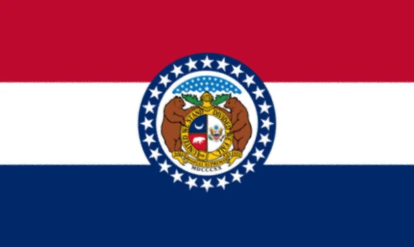 Bandera Del Estado Missouri Estados Unidos —  Fotos de Stock