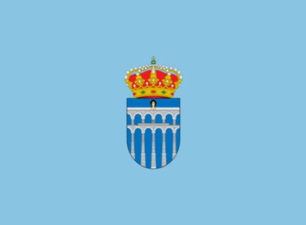 Zászló Segovia Spanyolország — Stock Fotó