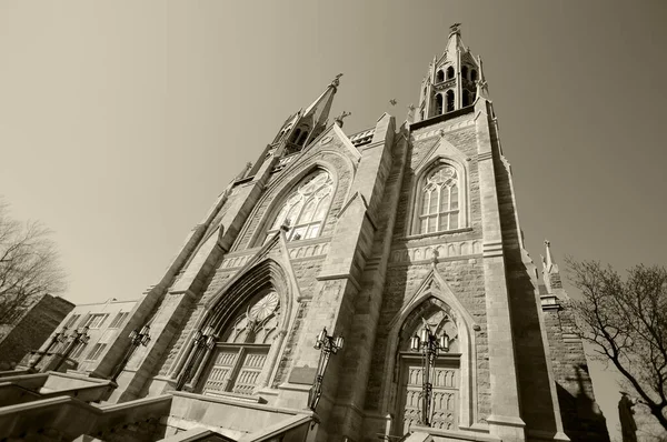 Saint Edouard Church Romersk Katolsk Kyrka Montreal Quebec Kanada Den — Stockfoto