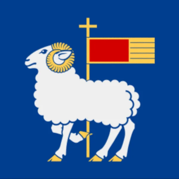 Flaga Kraju Gotlandia Szwecji — Zdjęcie stockowe