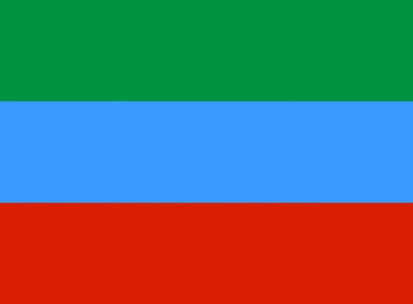 俄罗斯达吉斯坦国旗 — 图库照片