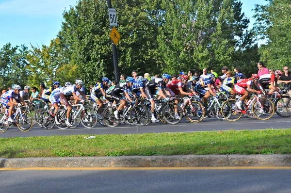 Montreal Canada September Group Cyclists Action 2011 Uci Cycling Calendar — 스톡 사진