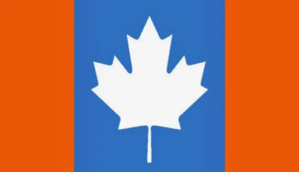 Antartide Canada Bandiera Antipode — Foto Stock