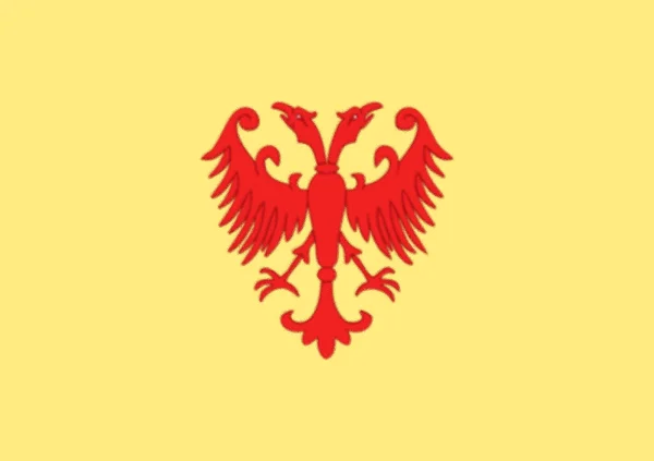 Vlag Van Het Servische Rijk Byzantijns Ontwerp — Stockfoto