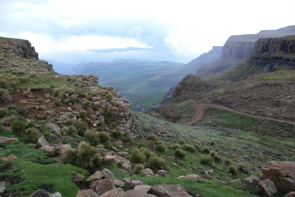 Lesotho Officieel Het Koninkrijk Lesotho Een Niet Aan Zee Grenzende Rechtenvrije Stockafbeeldingen