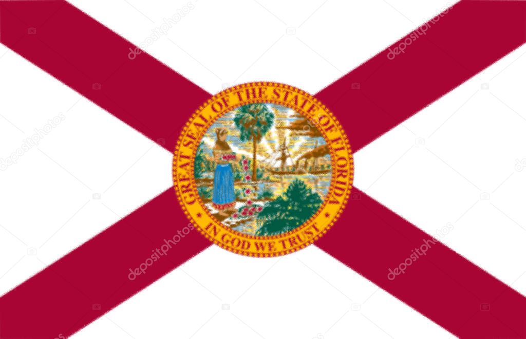 Flag of Florida state, USA