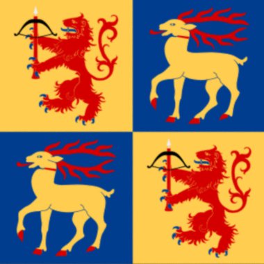 İsveç 'te Kalmar Ülkesinin bayrağı