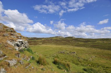 İskoçya 'nın Skye Adası' ndaki dağ manzarası