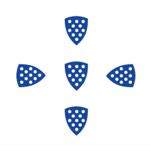 Прапор Короля Санчо 1185 Португалія — стокове фото