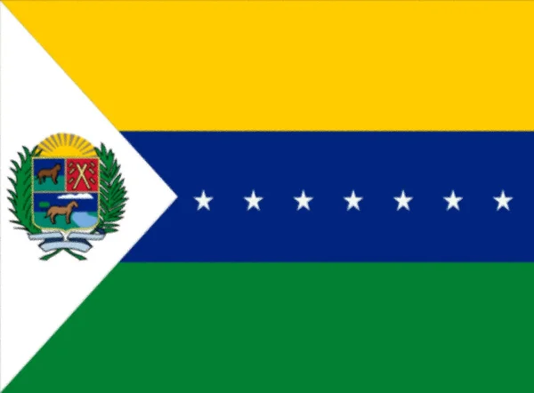 Flaga Apure State Venezuela — Zdjęcie stockowe