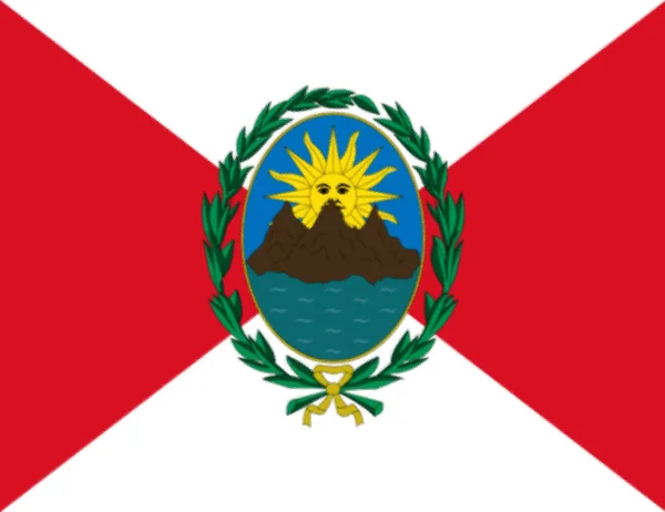 Перший Прапор Перу 1821 Рік — стокове фото