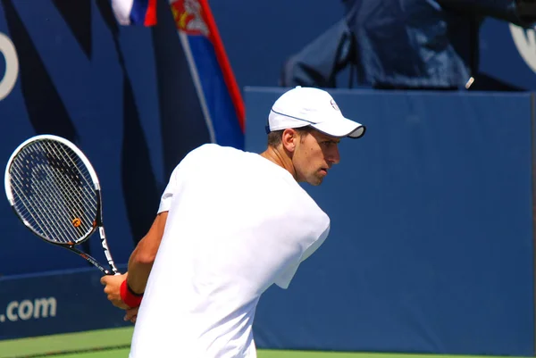 Montreal Agosto Roger Federer Cancha Montreal Rogers Cup Agosto 2011 — Foto de Stock