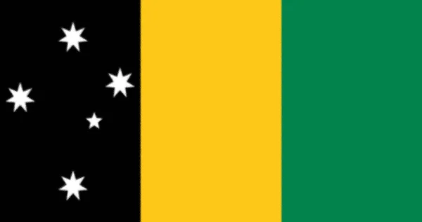 Upprättande Förslaget Från David Couzens 1993 Nationell Flagga Australien — Stockfoto