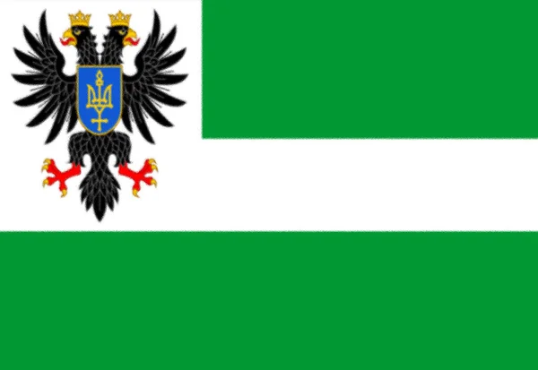 Flagge Der Oblast Tschernihiw Ukraine — Stockfoto