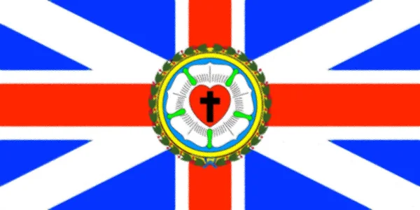 Alternatief Brits Lutheranisme Vlag — Stockfoto