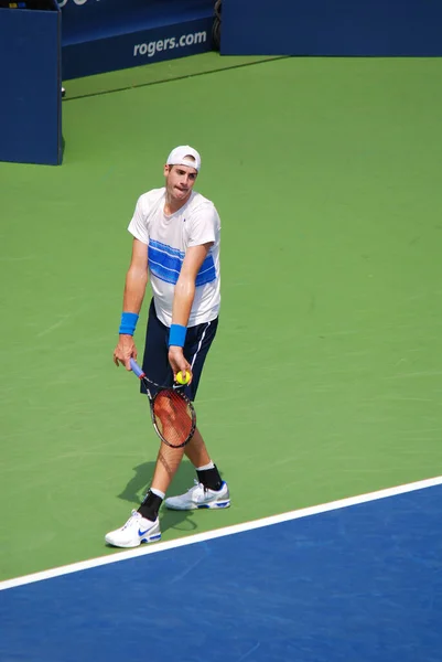 Montreal Agosto John Isner Dos Eua Sua Segunda Vitória Sobre — Fotografia de Stock