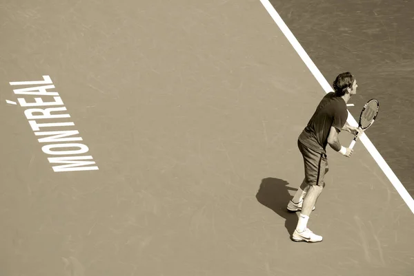 2011 Montreal Augus7 Roger Federer Court Montreal Rogers Cup August — 스톡 사진