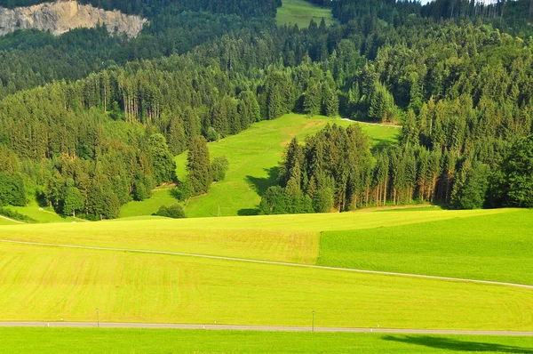 Letni Alpejski Krajobraz Górski Niedaleko Innsbrucka Austria — Zdjęcie stockowe