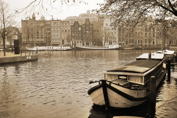 Amsterdam Kasım 2011 Amsterdam Kanal Amsterdam 100 Kilometreden Fazla Kanalı — Stok fotoğraf