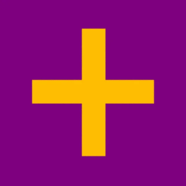 Флаг Императора Дусана Принял Имперский Дивильон Который Фиолетовым Имел Золотой — стоковое фото