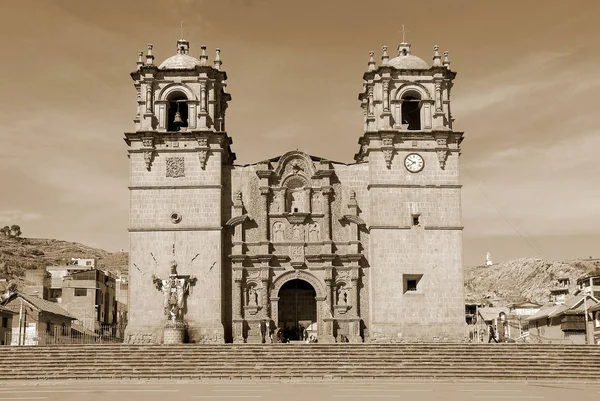 Puno Peru Novembro Basílica Catedral São Carlos Borromeu Catedral Puno — Fotografia de Stock