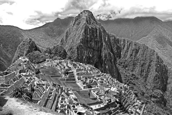 Machu Picchu Den Bergen Peru — Stockfoto
