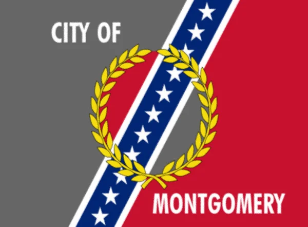 Vlag Van Montgomery Alabama Verenigde Staten — Stockfoto