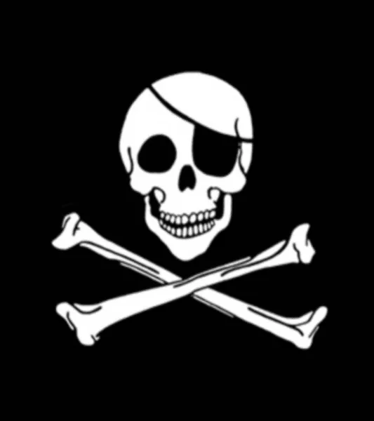 Pirátská Vlajka Jolly Roger — Stock fotografie