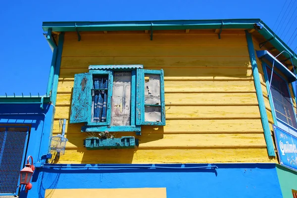 Casa Colorida Bairro Boca Bairro Capital Argentina Buenos Aires Mantém — Fotografia de Stock