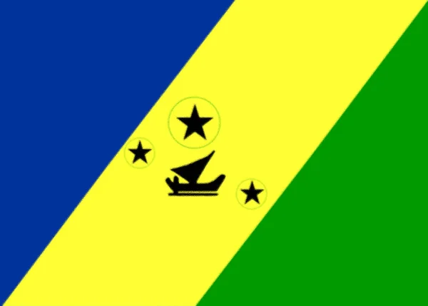 Vlag Van Provincie Torba Vanuatu — Stockfoto