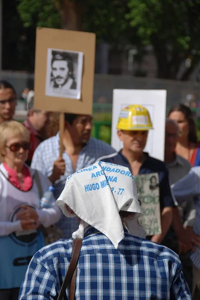 Buenos Aires Argentina Nov Oidentifierad Kvinna Marscherar Buenos Aires Argentina — Stockfoto