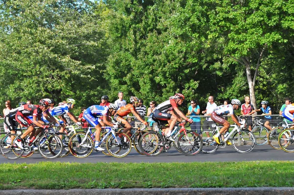 Montreal Canada September Group Cyclists Action 2011 Uci Cycling Calendar — 스톡 사진