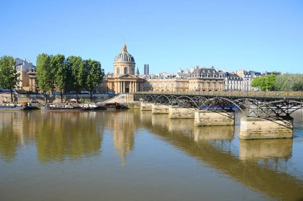 Pont Des Arts Passerelle Des Arts Fransa Enstitü Nden Geçen — Stok fotoğraf