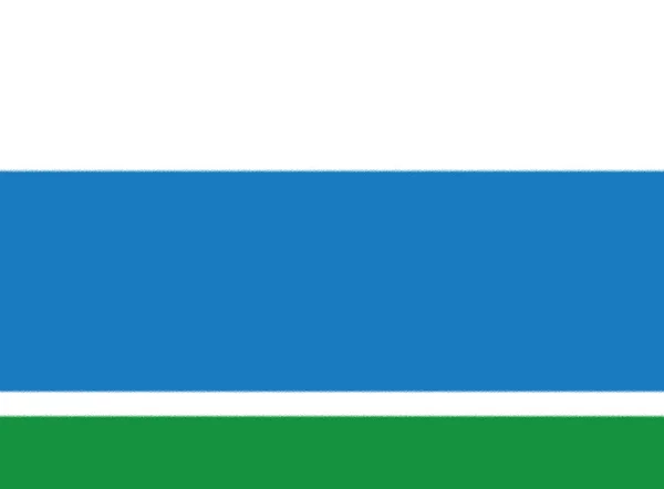 Bandera Del Oblast Sverdlovsk Rusia —  Fotos de Stock