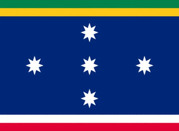 1992年重新审议查尔斯和拉尔夫 巴特莱特提出的关于新的澳大利亚国旗的建议 — 图库照片