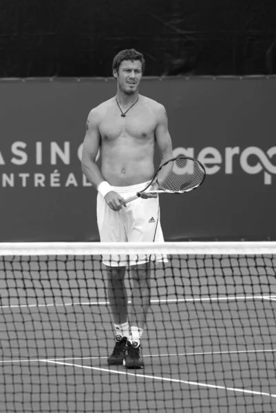 Montreal Αυγούστου Marat Safin Χωρίς Πουκάμισο Στο Γήπεδο Του Montreal — Φωτογραφία Αρχείου