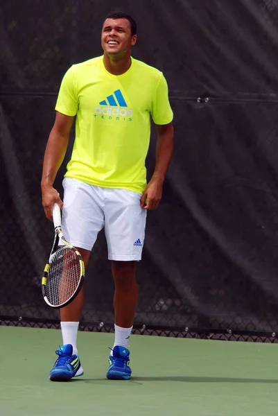 Montreal Agosto Wilfried Tsonga Sul Campo Della Montreal Rogers Cup — Foto Stock