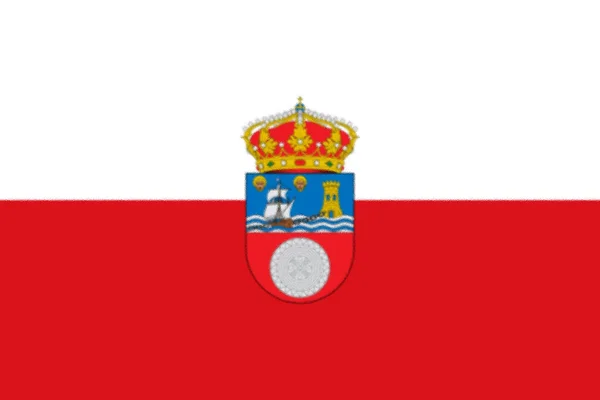 Bandeira Cantabria Espanha — Fotografia de Stock