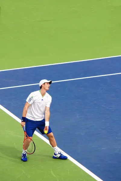 Montreal Agosto Novak Djokovic Cancha Montreal Rogers Cup Agosto 2011 — Foto de Stock